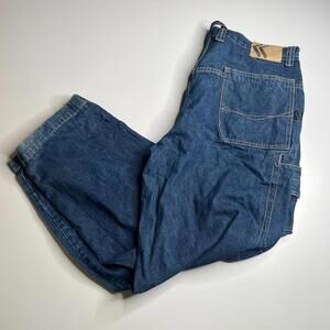 Vintage Karl Kani Jeans W38 L32 Carpenter Baggy Denim Workwear Y2K Hip Hop 90s